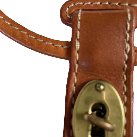 Fossil Crossbody Bag Stipe Gray Biege Adjustable Strap Canvas Purse u - Picture 3 of 9